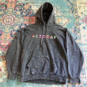 Chance The Rapper Acid Rap Wash Grey Black Hoodie Sweatshirt Mens Size M Medium